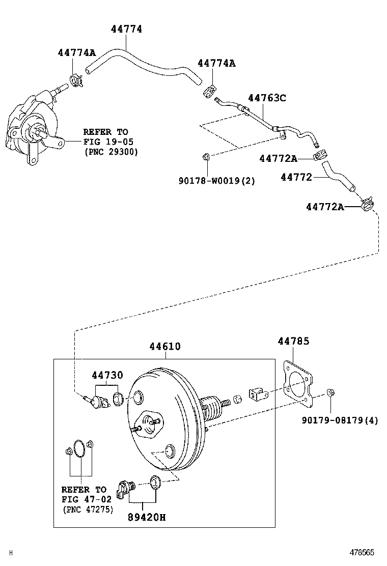  AURIS HYBRID UKP |  BRAKE BOOSTER VACUUM TUBE