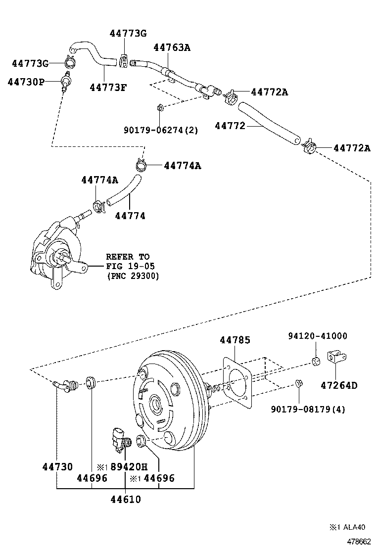  RAV4 |  BRAKE BOOSTER VACUUM TUBE