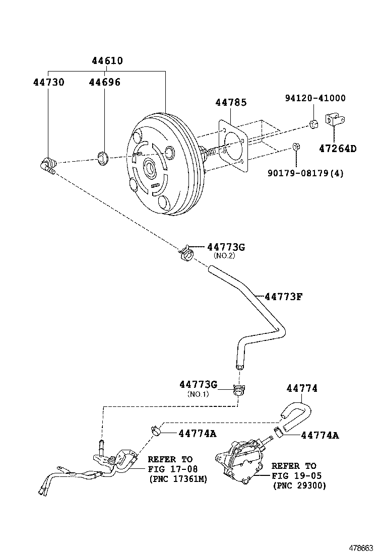  RAV4 |  BRAKE BOOSTER VACUUM TUBE