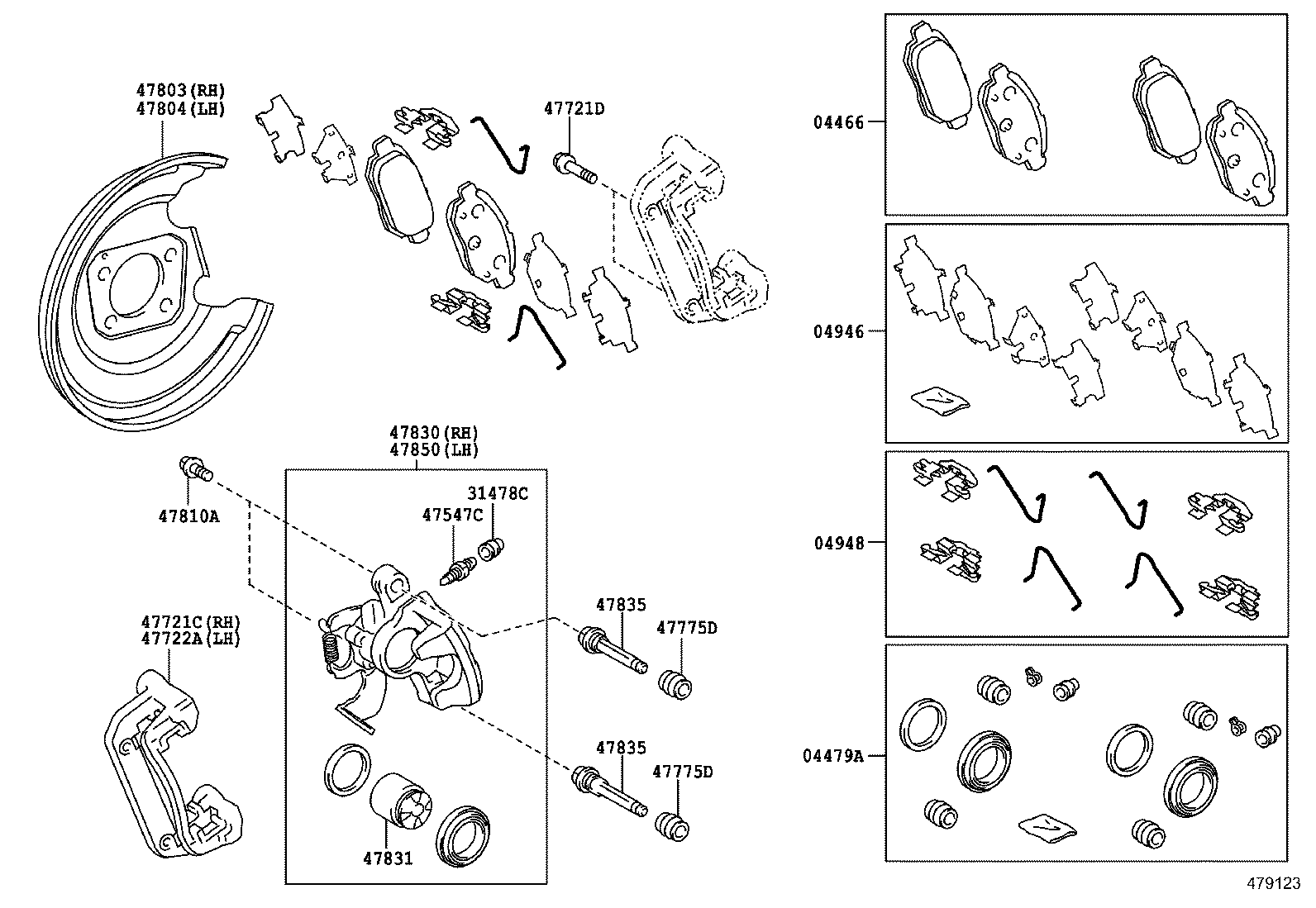  CT200H |  REAR DISC BRAKE CALIPER DUST COVER