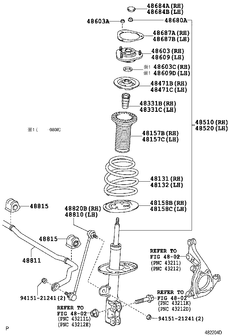  RAV4 |  FRONT SPRING SHOCK ABSORBER