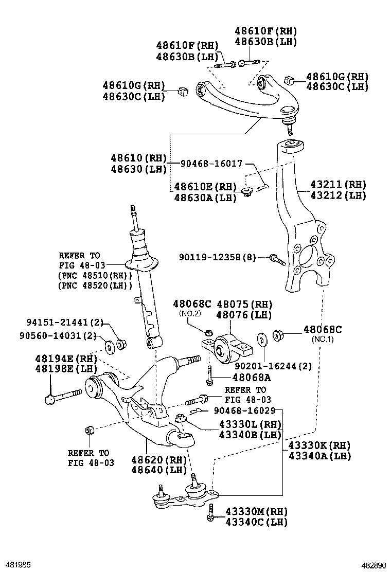  IS250 350 2 D |  FRONT AXLE ARM STEERING KNUCKLE