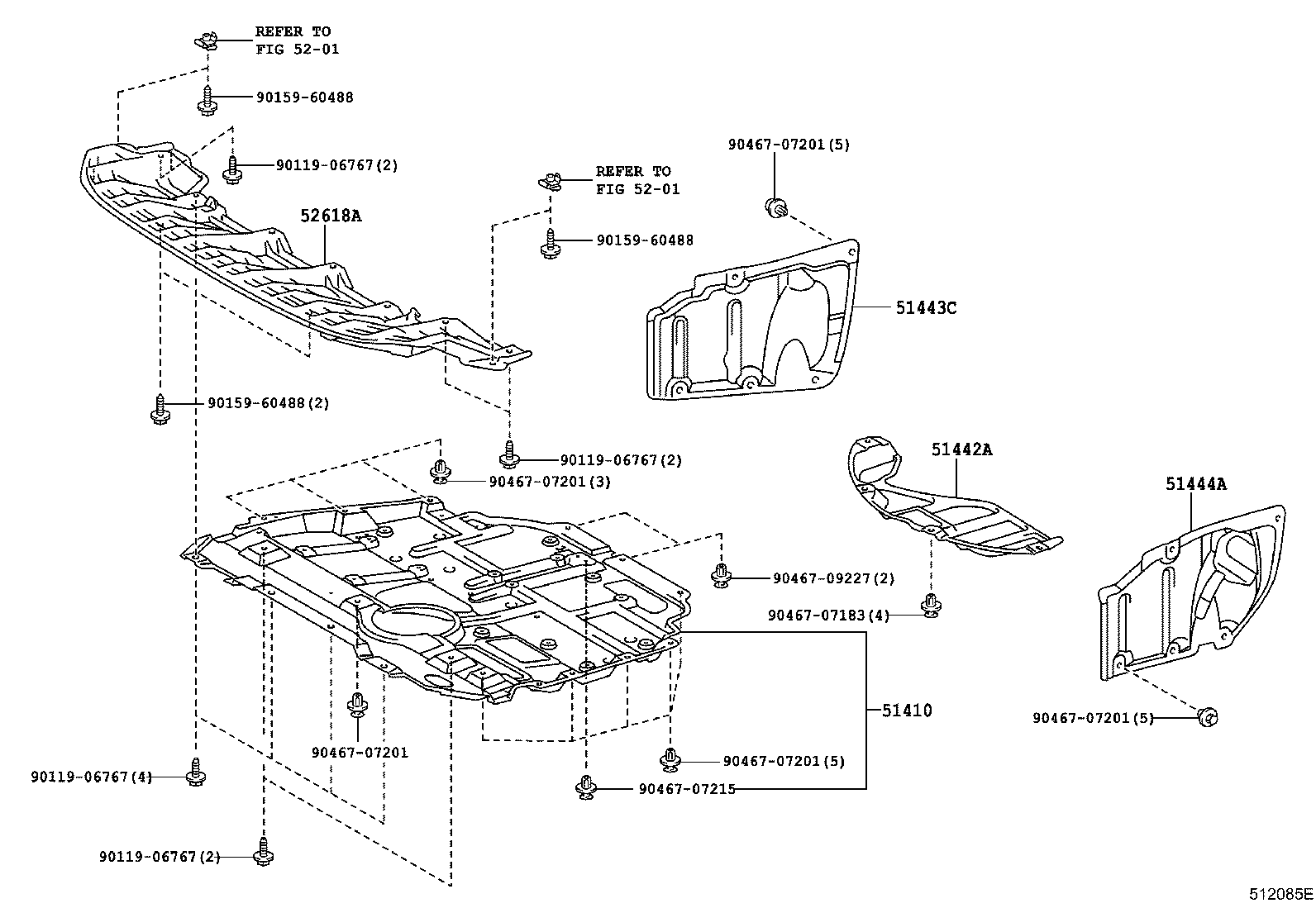  CT200H |  SUSPENSION CROSSMEMBER UNDER COVER