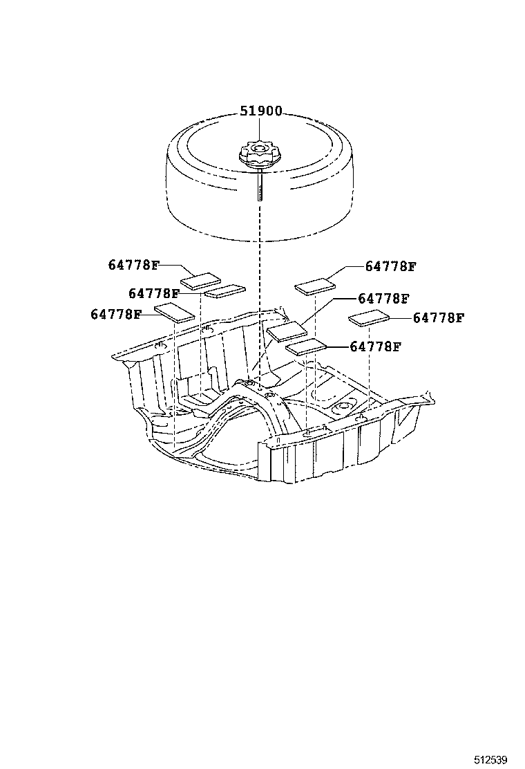  LS600H 600HL |  SPARE WHEEL CARRIER