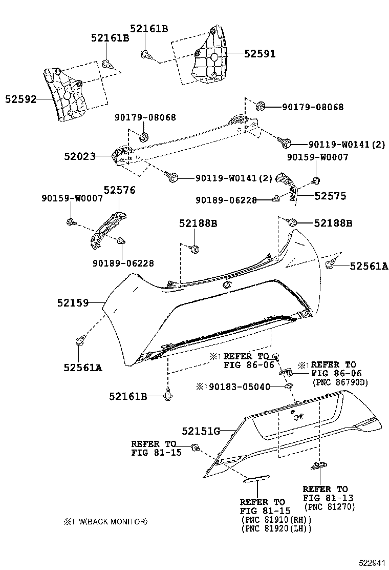  AYGO |  REAR BUMPER BUMPER STAY