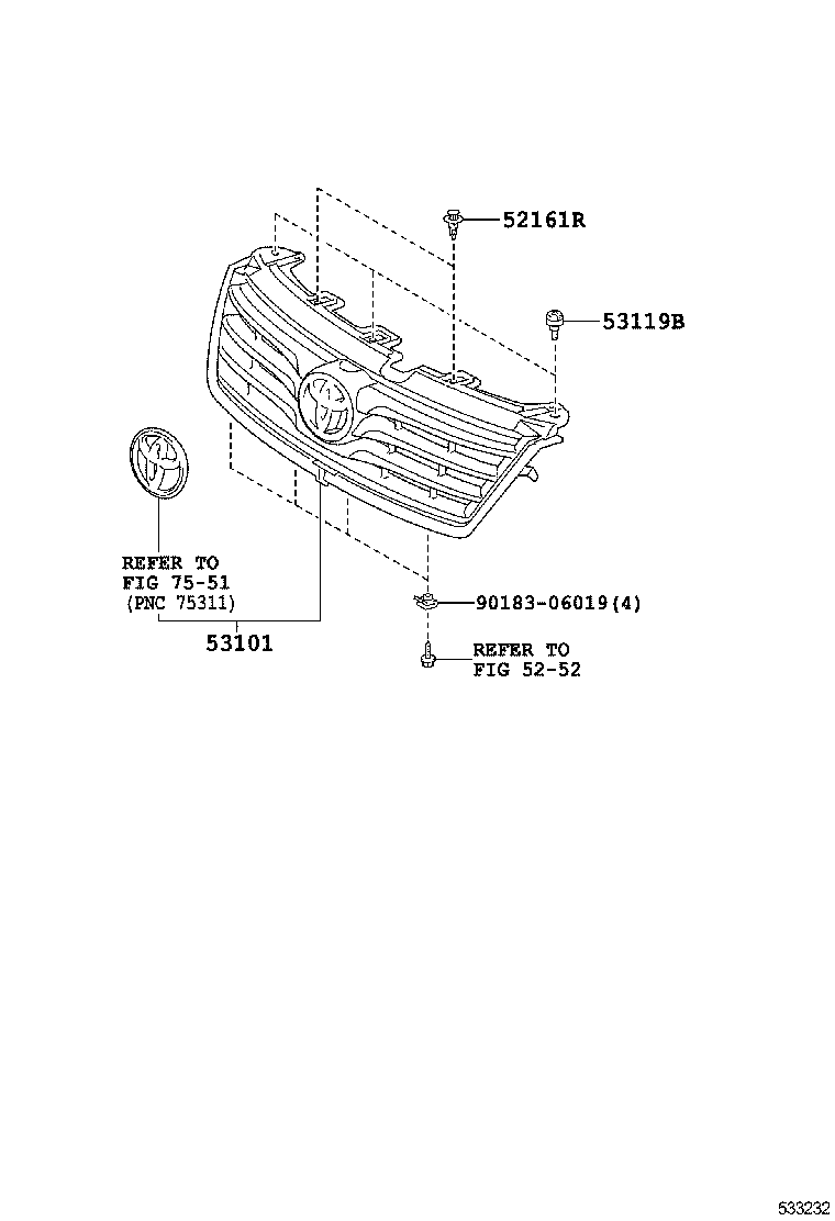  RAV4 |  RADIATOR GRILLE