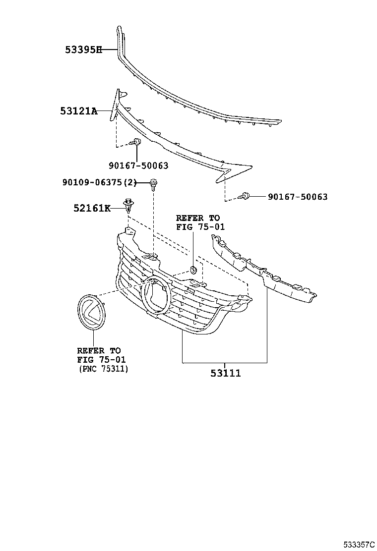  CT200H |  RADIATOR GRILLE