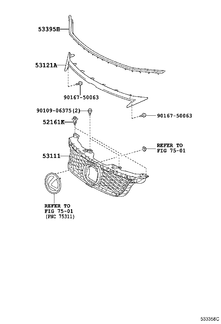  CT200H |  RADIATOR GRILLE