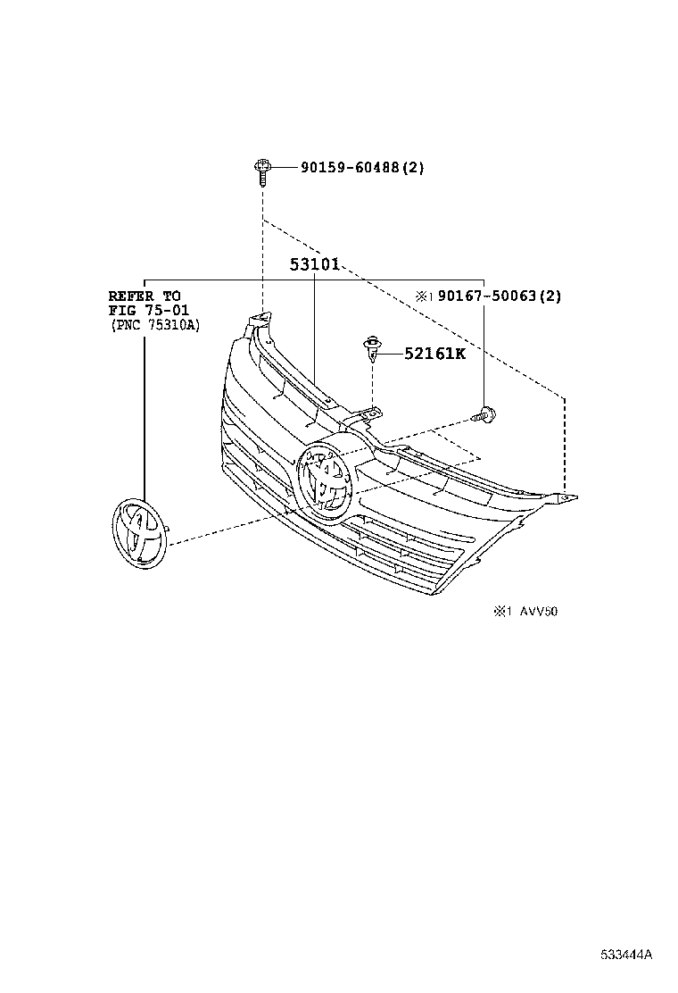  CAMRY HYBRID |  RADIATOR GRILLE