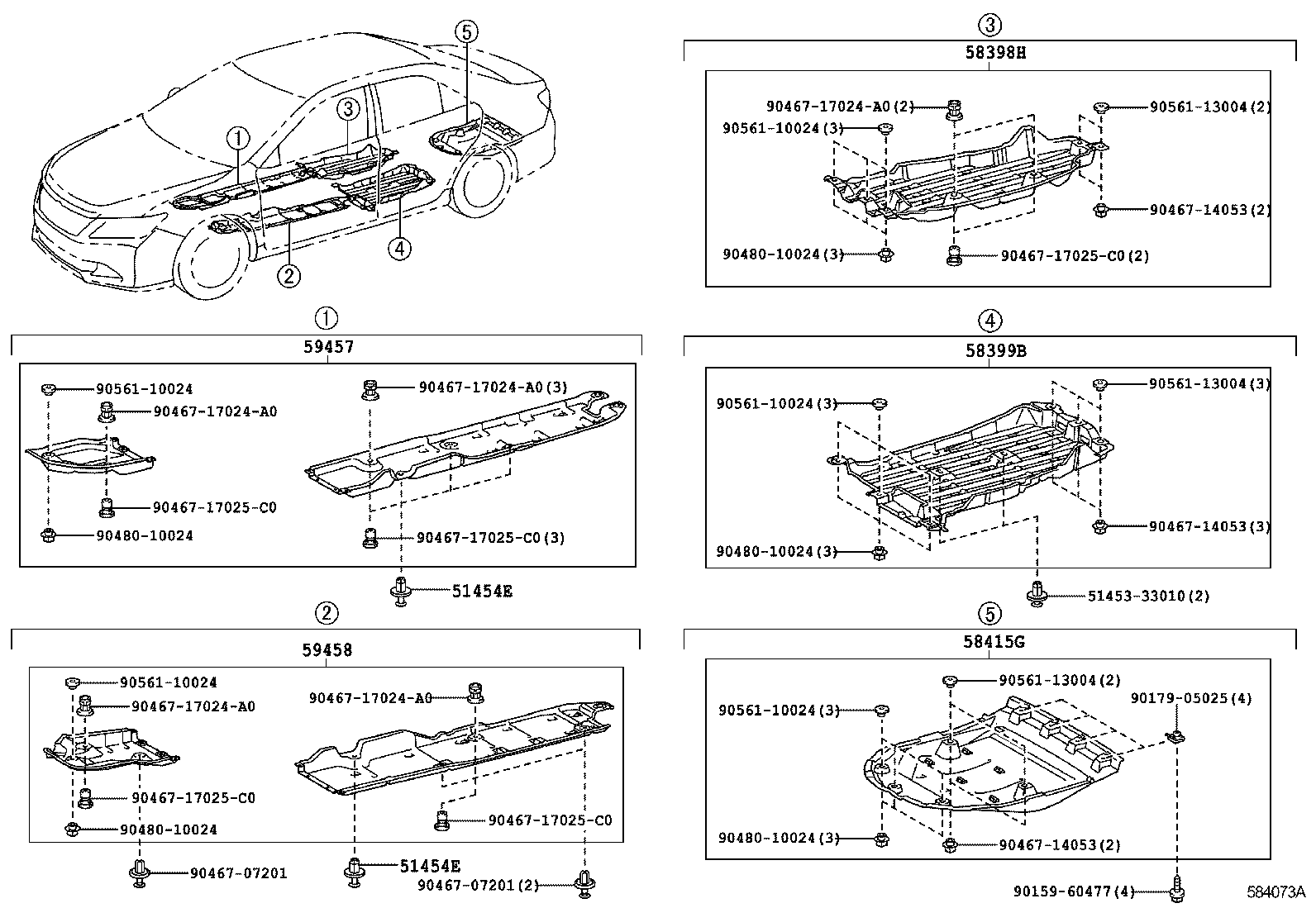  CAMRY HYBRID |  FLOOR PAN LOWER BACK PANEL