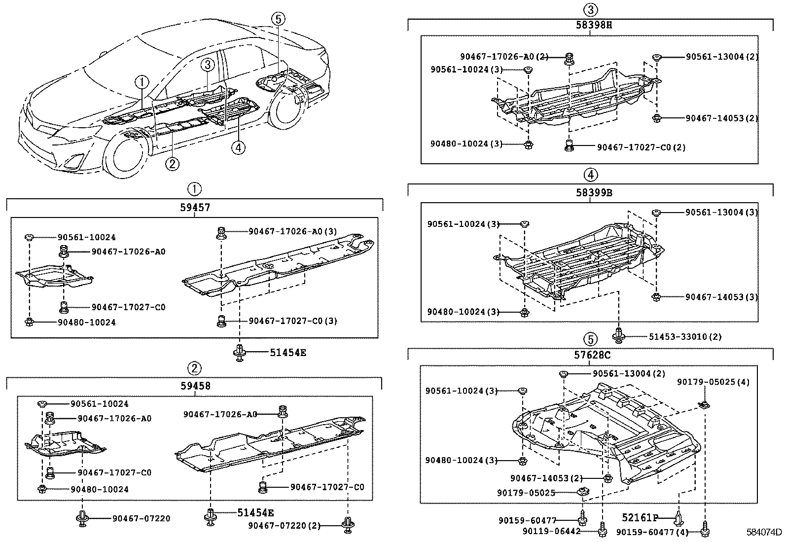  CAMRY HYBRID |  FLOOR PAN LOWER BACK PANEL