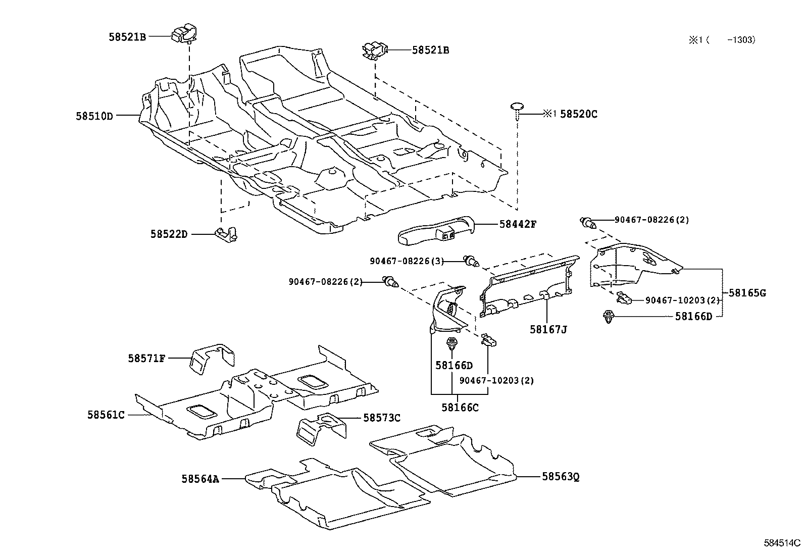  YARIS HYBRID FRP |  MAT CARPET