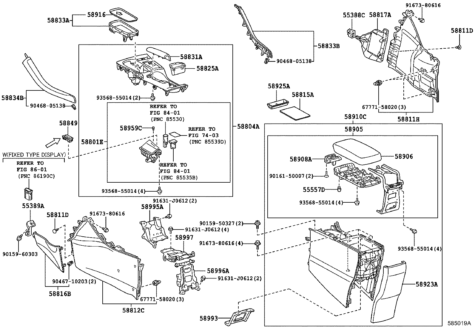  CT200H |  CONSOLE BOX BRACKET