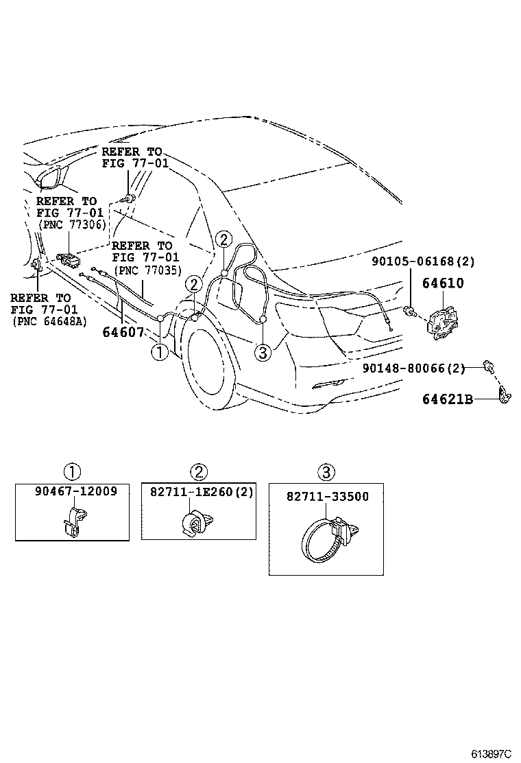  CAMRY HYBRID |  LUGGAGE COMPARTMENT DOOR LOCK