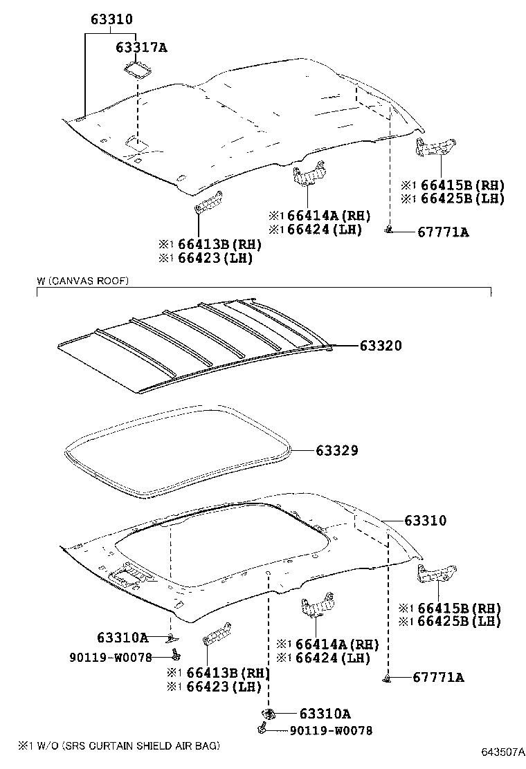  AYGO |  ROOF HEADLINING SILENCER PAD