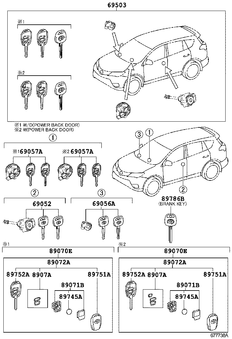  RAV4 |  LOCK CYLINDER SET