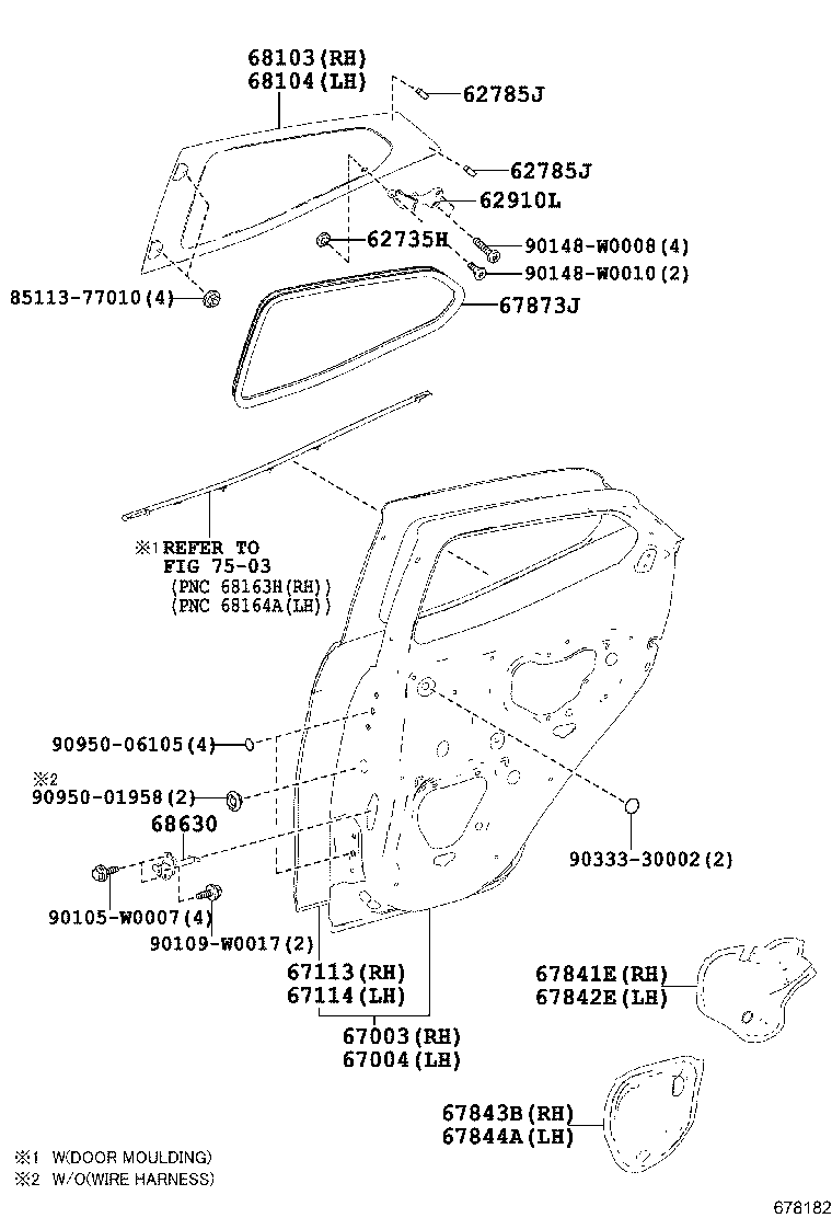  AYGO |  REAR DOOR PANEL GLASS