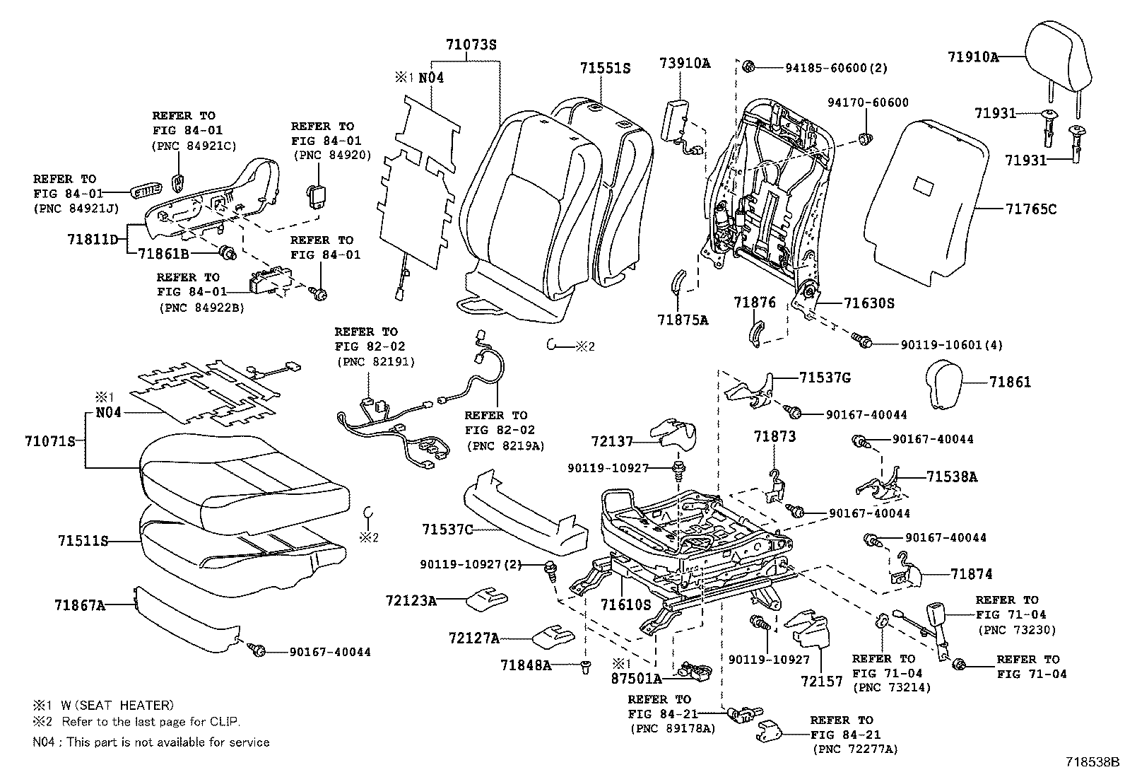  CT200H |  FRONT SEAT SEAT TRACK