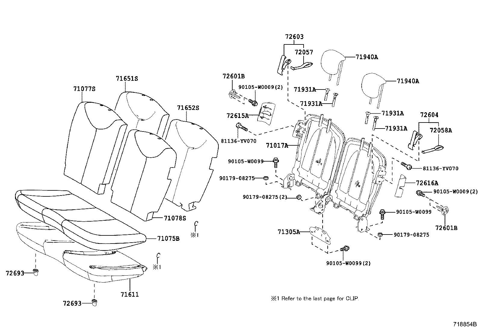  AYGO |  REAR SEAT SEAT TRACK