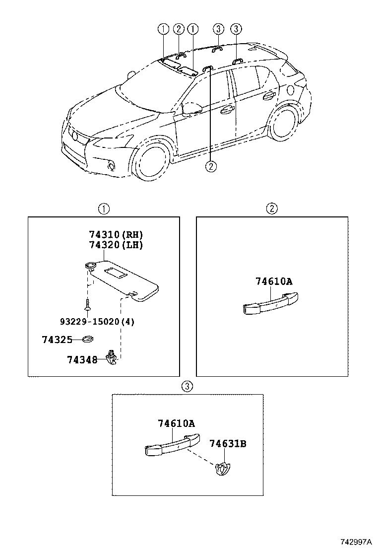  CT200H |  ARMREST VISOR