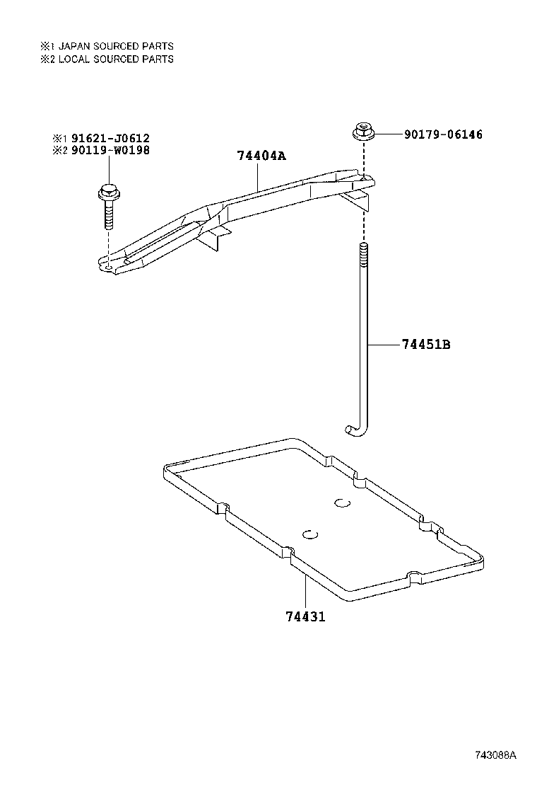  CAMRY HYBRID |  BATTERY CARRIER