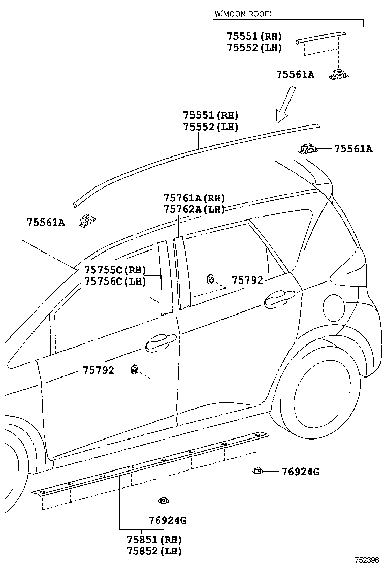  VERSO S |  SIDE MOULDING