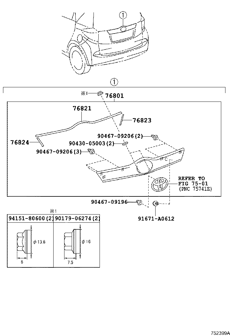  VERSO S |  REAR MOULDING