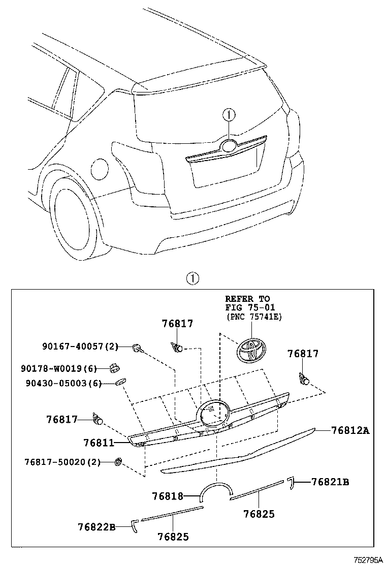  VERSO |  REAR MOULDING