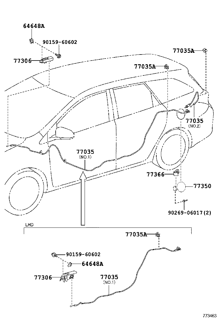  AURIS HYBRID UKP |  FUEL TANK TUBE