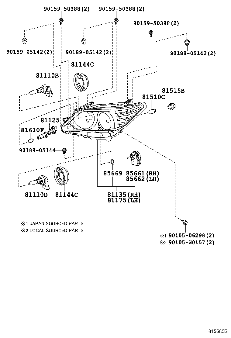  CAMRY HYBRID |  HEADLAMP