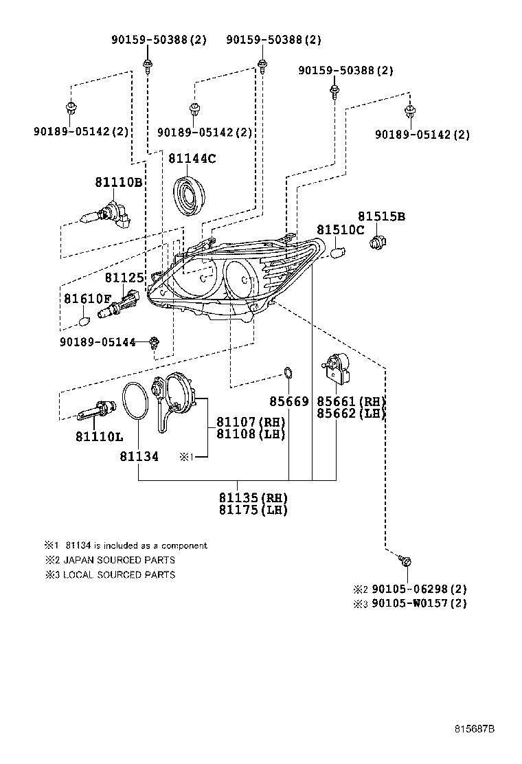  CAMRY HYBRID |  HEADLAMP