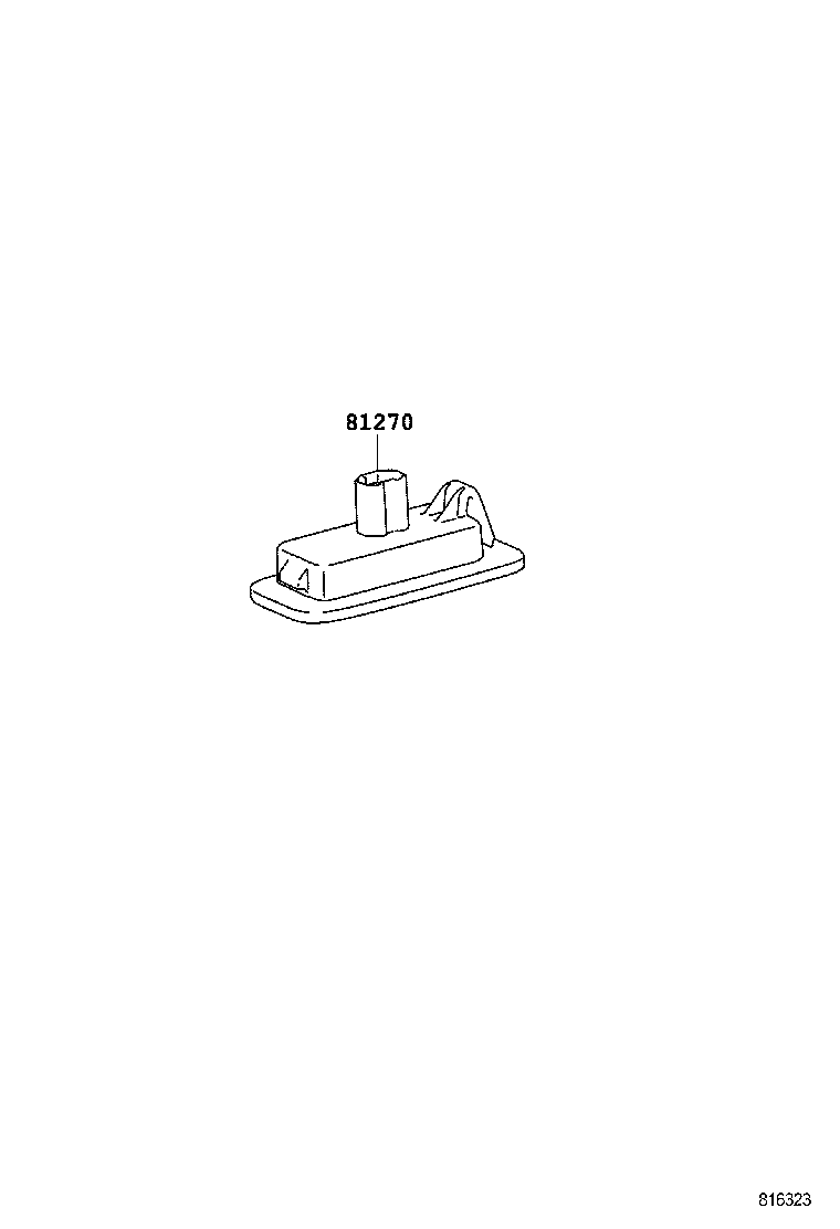  LS460 460L |  REAR LICENSE PLATE LAMP