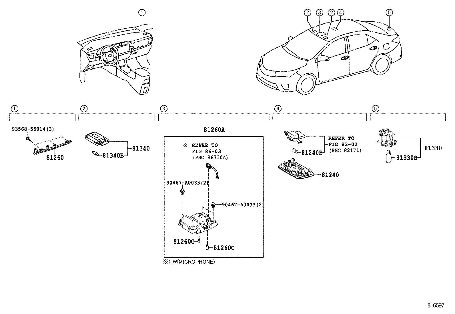  COROLLA |  INTERIOR LAMP