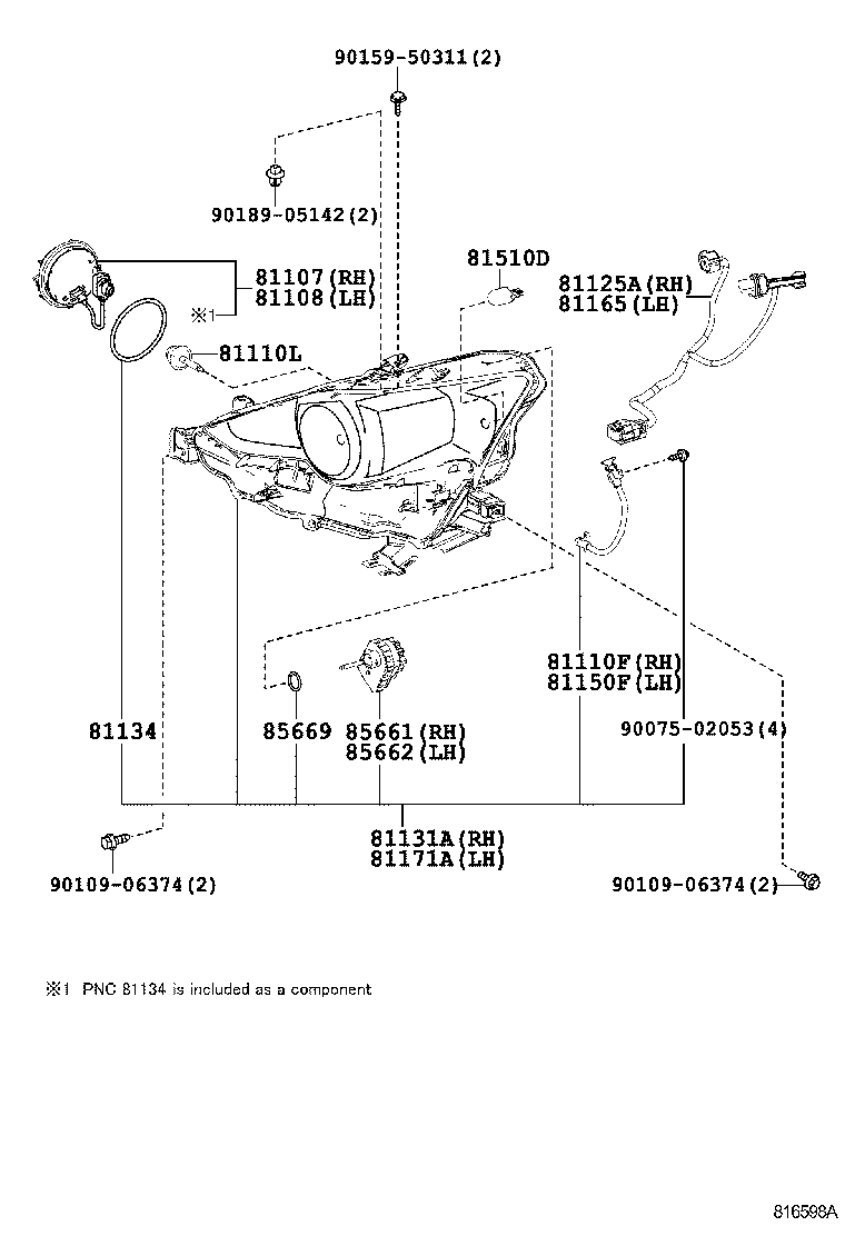  IS250 300H |  HEADLAMP