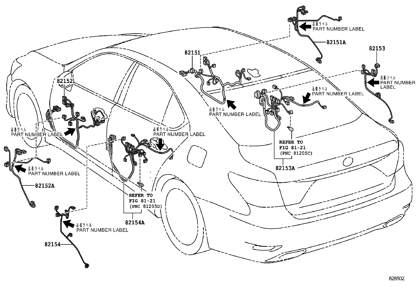  LS460 460L |  WIRING CLAMP