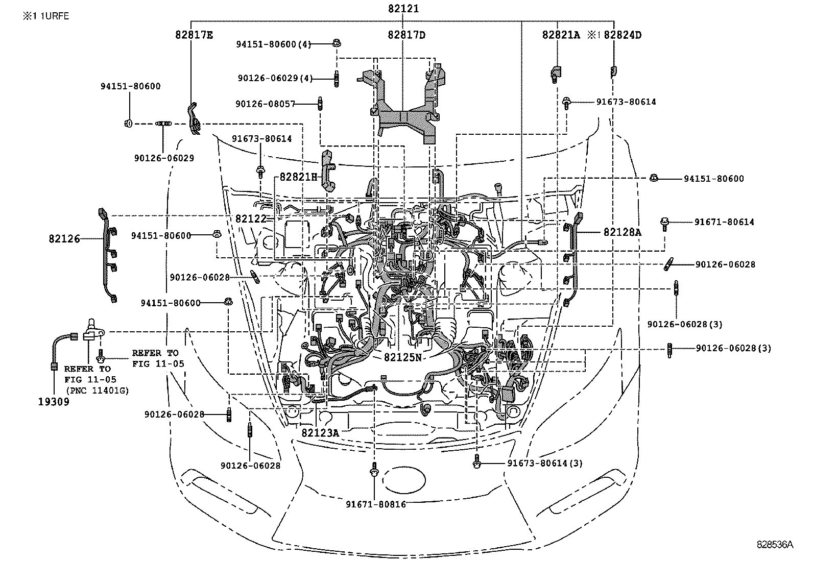  LS460 460L |  WIRING CLAMP