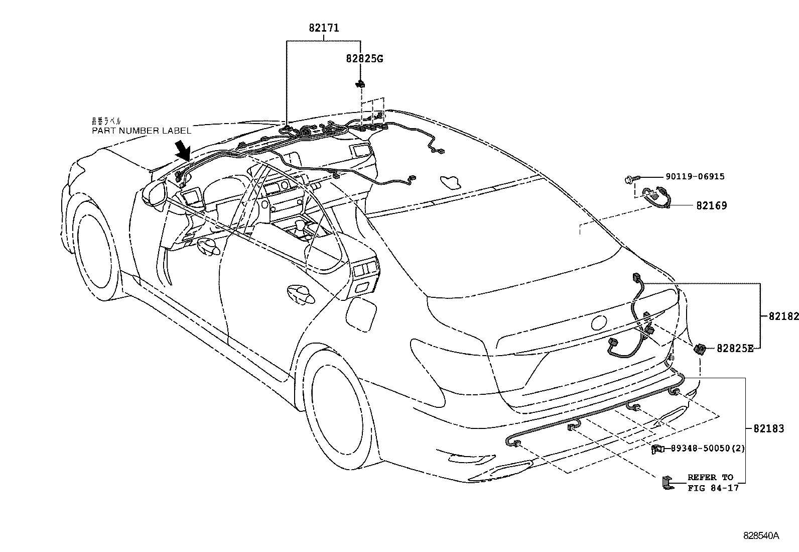  LS460 460L |  WIRING CLAMP