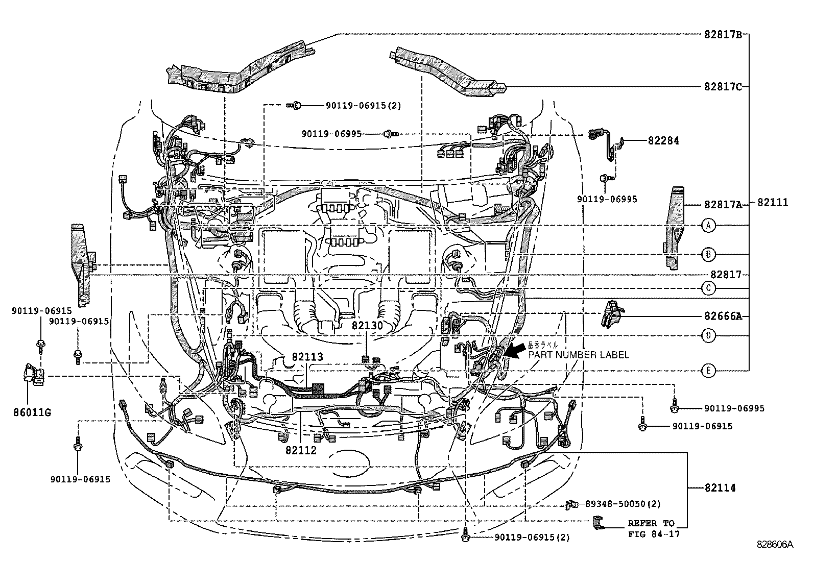  LS460 460L |  WIRING CLAMP