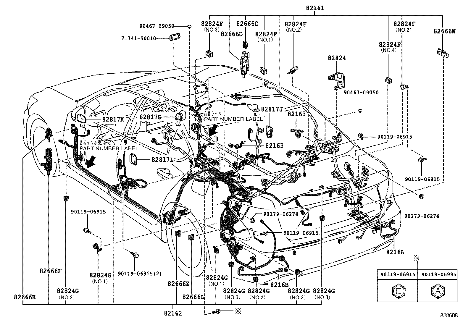  LS460 460L |  WIRING CLAMP