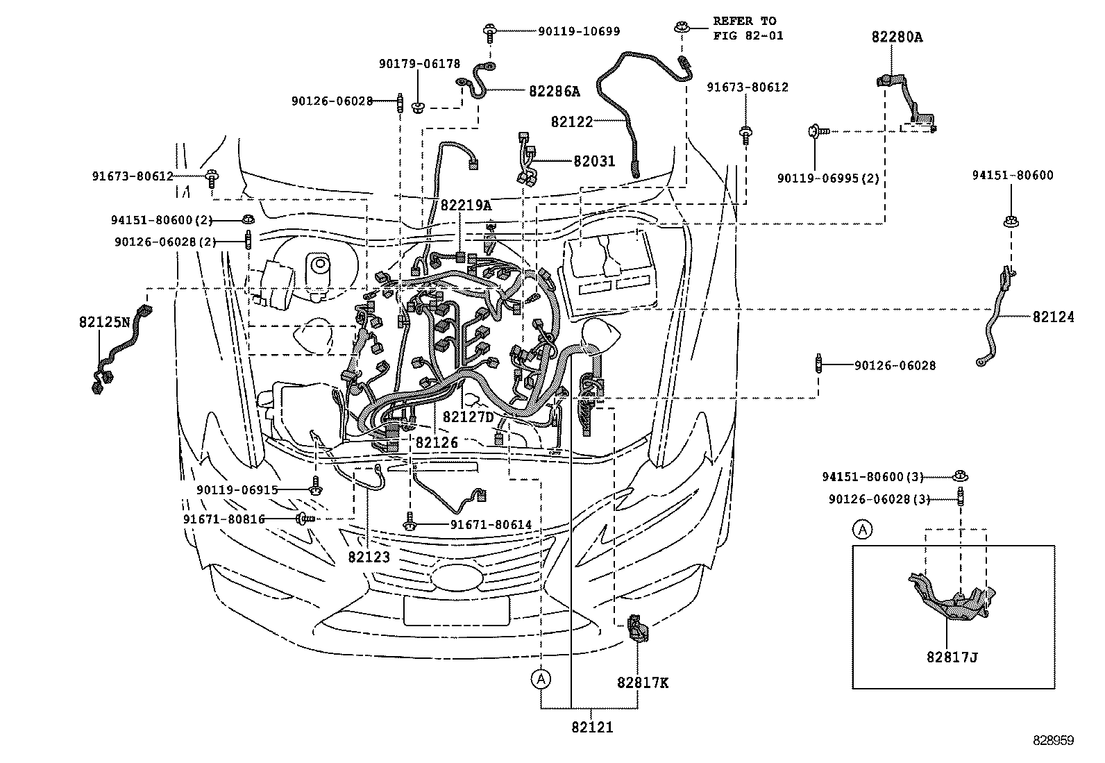  IS250 300H |  WIRING CLAMP