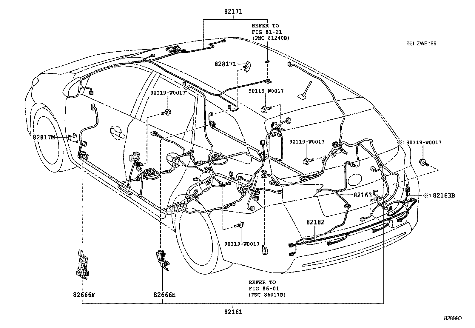  AURIS HYBRID UKP |  WIRING CLAMP