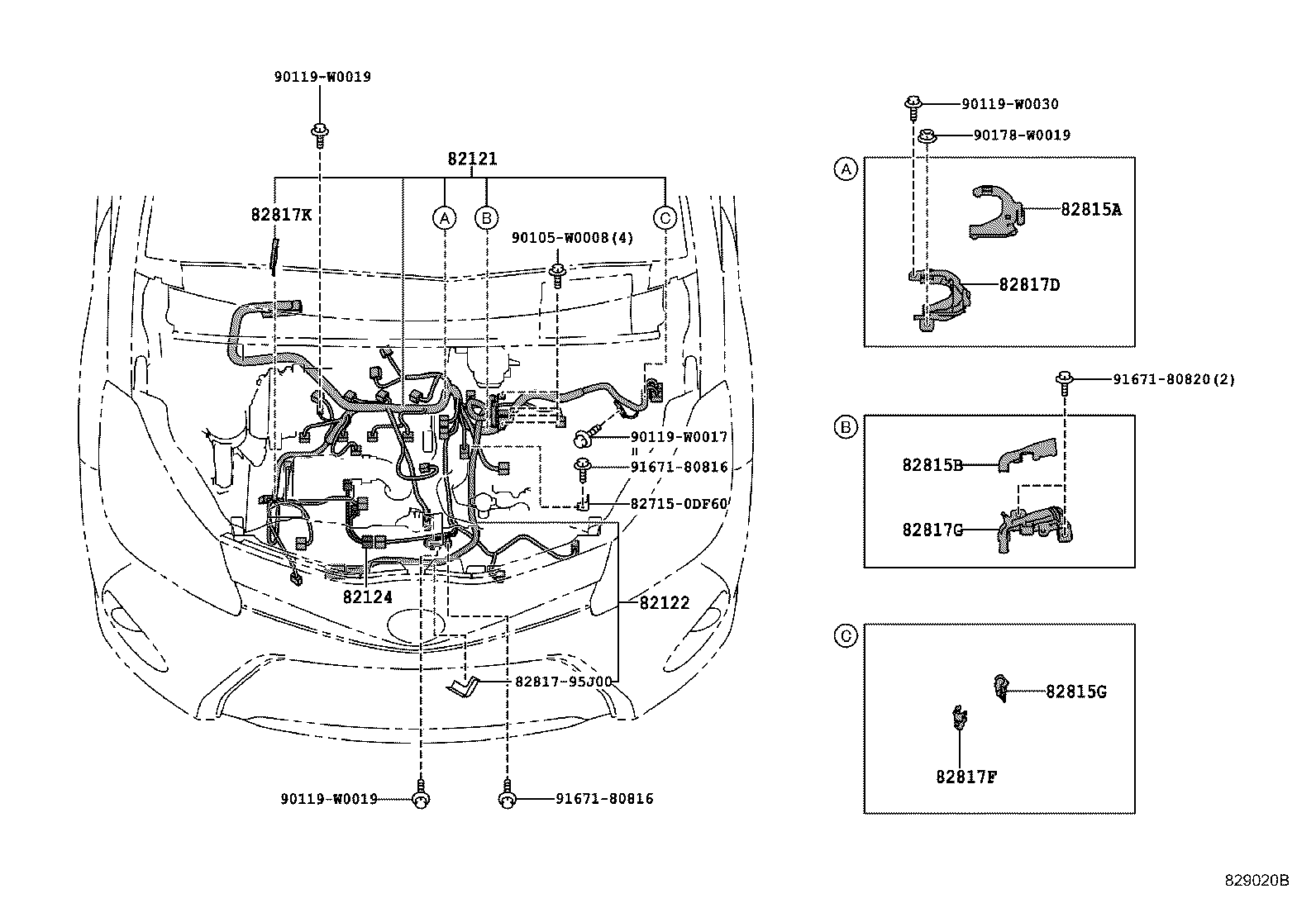  YARIS HYBRID FRP |  WIRING CLAMP