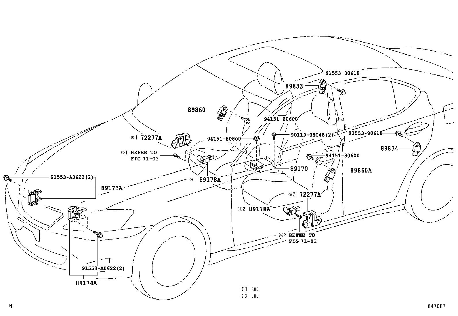  IS250 350 2 D |  AIR BAG