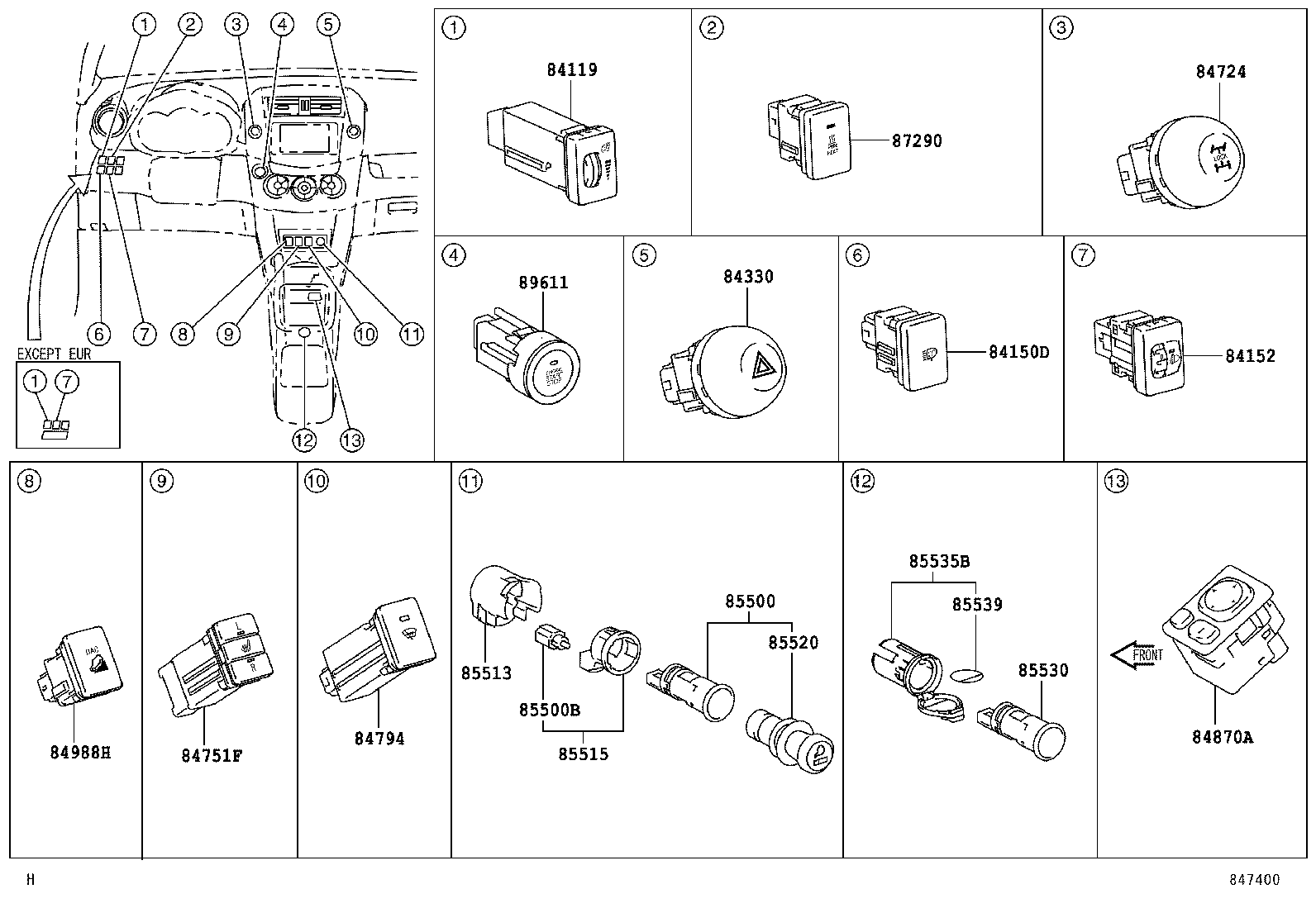  RAV4 |  SWITCH RELAY COMPUTER