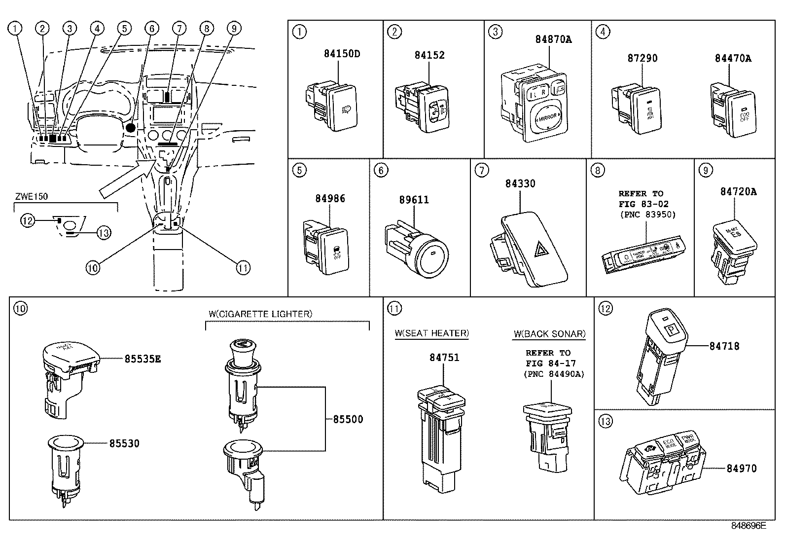  AURIS HYBRID |  SWITCH RELAY COMPUTER