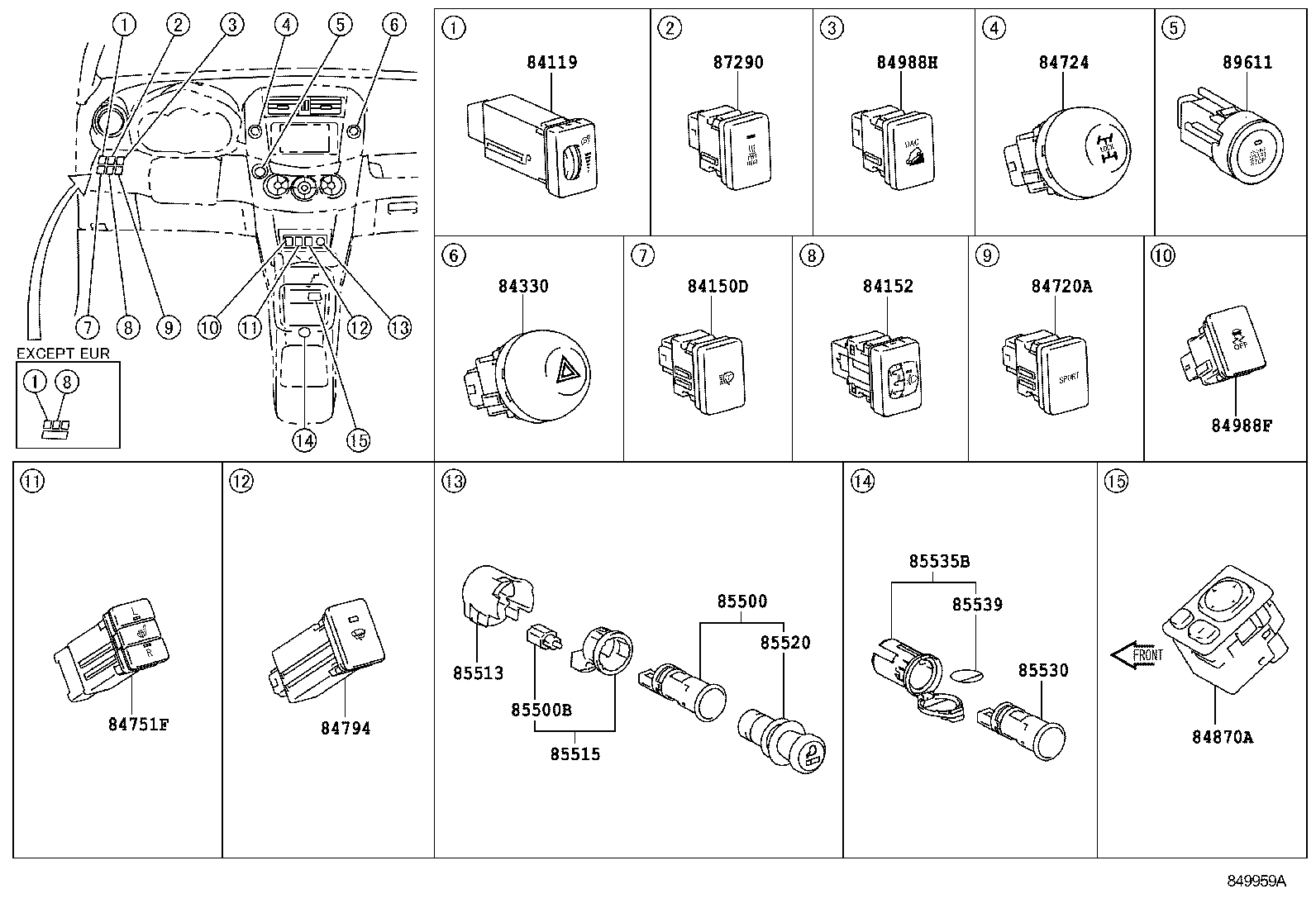  RAV4 |  SWITCH RELAY COMPUTER