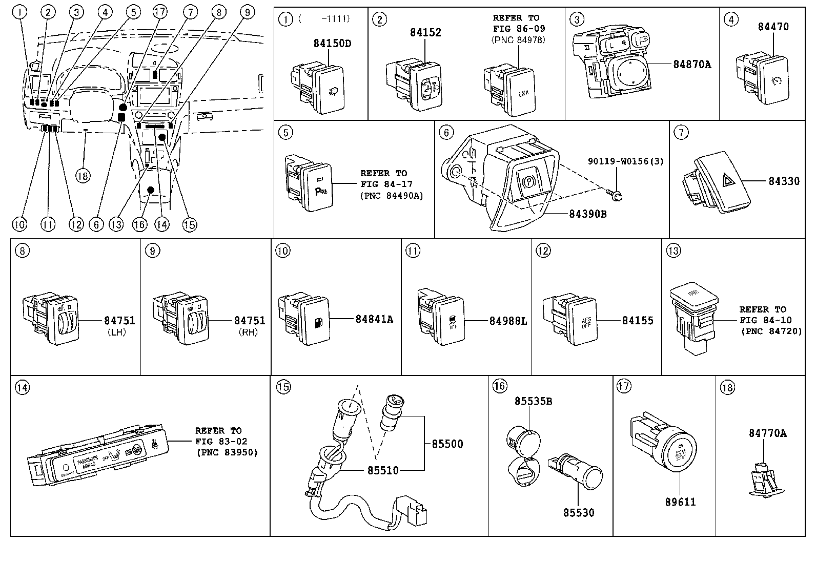  AVENSIS |  SWITCH RELAY COMPUTER