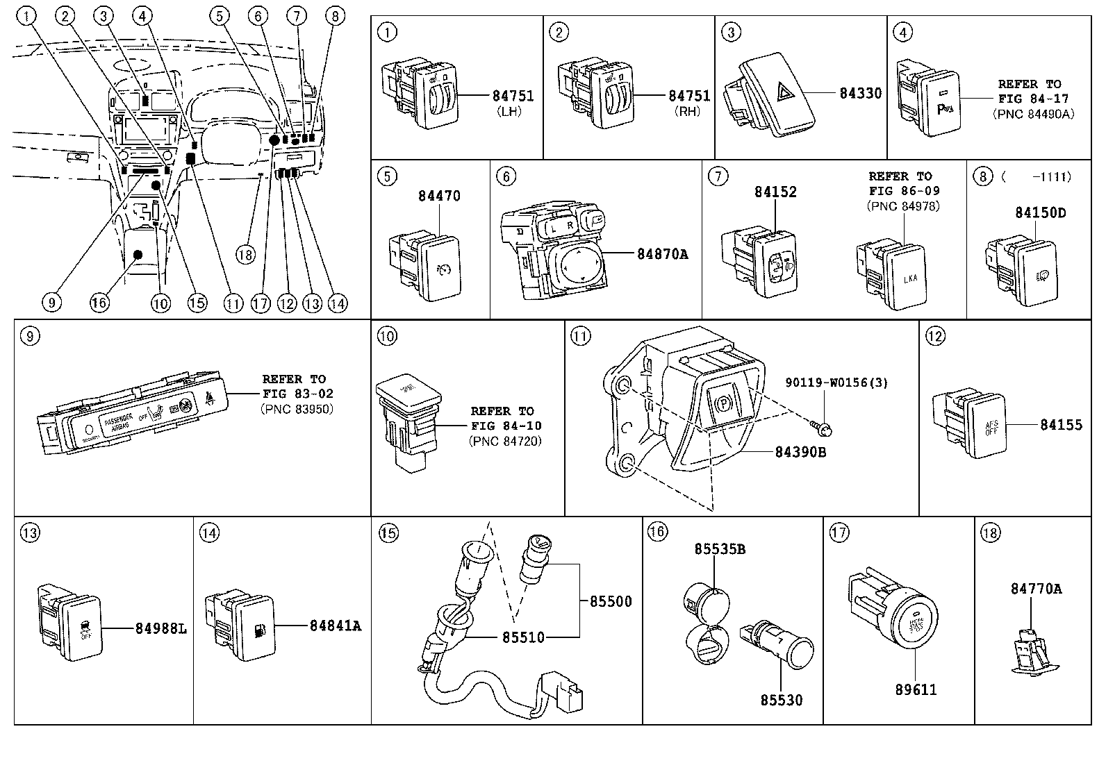  AVENSIS |  SWITCH RELAY COMPUTER