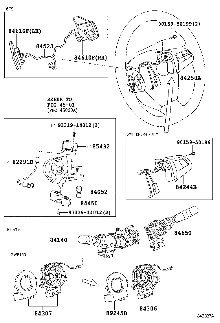  AURIS HYBRID |  SWITCH RELAY COMPUTER