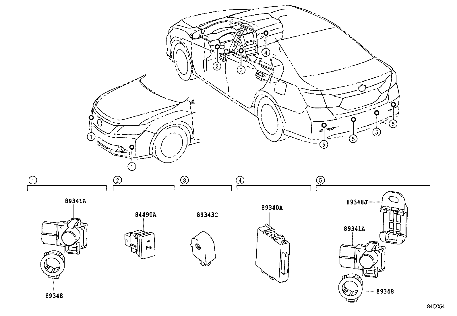  CAMRY HYBRID |  CLEARANCE BACK SONAR